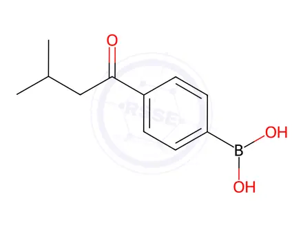 Chemical structure of 4-(3-Methylbutanoyl)phenylboronic acid