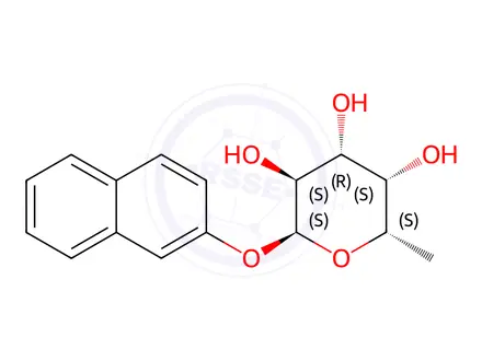 Chemical structure of 2-Naphthyl-α-L-fucopyranoside