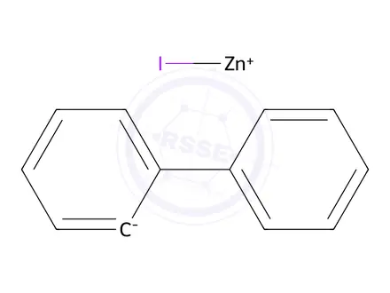 Chemical structure of 2-Biphenylzinc iodide 0.5 M in Tetrahydrofuran