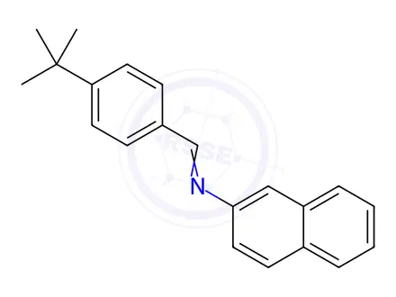 Chemical structure of N-(4-(tert-Butyl)benzylidene)naphthalen-2-amine