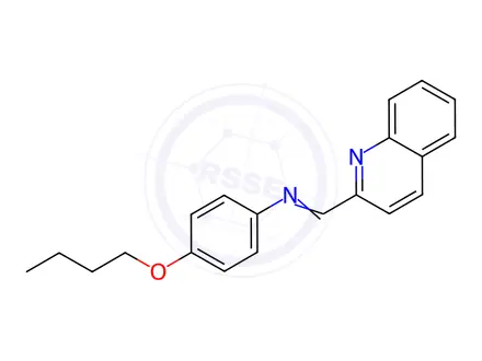 Chemical structure of 4-Butoxy-N-(quinolin-2-ylmethylene)aniline