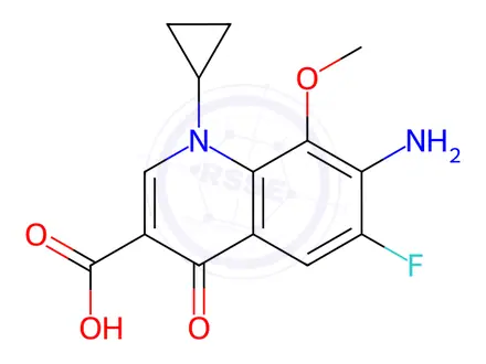 Chemical structure of Moxifloxacin Impurity L
