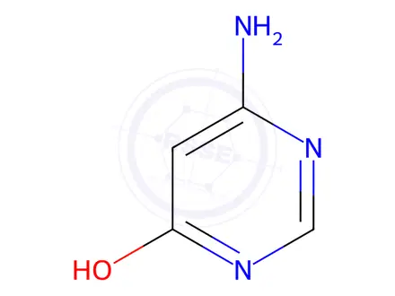 Chemical structure of 6-aminopyrimidin-4-ol