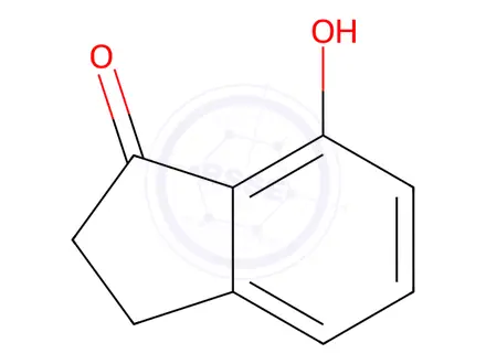 Chemical structure of 7-HYDROXY-1-INDANONE