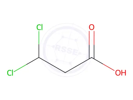 Chemical structure of 3,3-Dichloropropanoic Acid