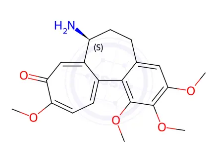 Chemical structure of (S)-N-Deacetyl Colchicine d-10-Camphorsulfonate