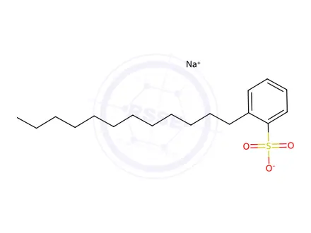 Chemical structure of Lauryl Sulfate Impurity 3 (Dodecylbenzenesulfonic Acid Sodium Salt)
