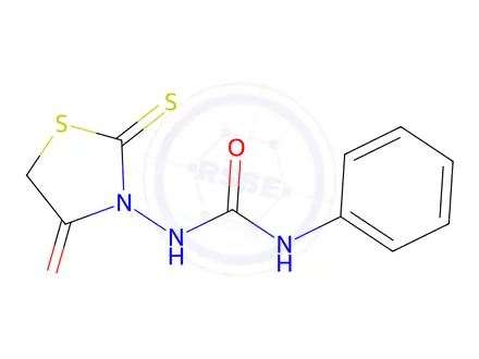 Chemical structure of 1-(4-Oxo-2-thioxothiazolidin-3-yl)-3-phenylurea