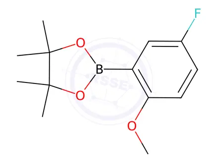 Chemical structure of 5-Fluoro-2-methoxyphenylboronic Acid Pinacol Ester