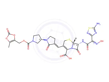 Chemical structure of Ceftobiprole Impurity 90