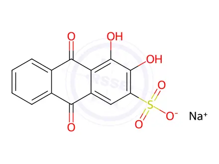 Chemical structure of Alizarin Red S