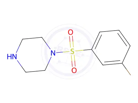 Chemical structure of 1-[(3-bromophenyl)sulfonyl]piperazine