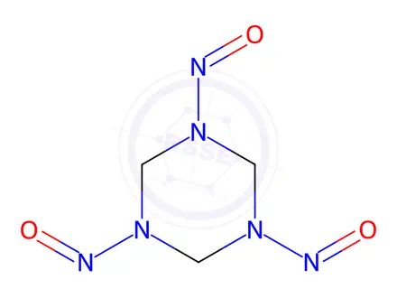 Chemical structure of Hexahydro-1,3,5-trinitroso-1,3,5-triazine