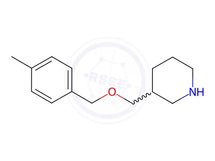 Chemical structure of 3-{[(4-Methylbenzyl)oxy]methyl}piperidine