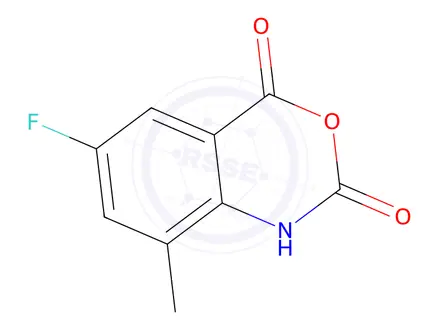 Chemical structure of 6-Fluoro-8-methyl-2,4-dihydro-1h-3,1-benzoxazine-2,4-dione