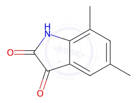 Chemical structure of 5,7-Dimethylisatin