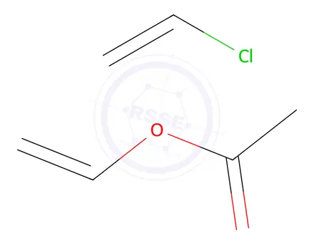 Chemical structure of Poly(vinyl chloride/vinyl acetate)