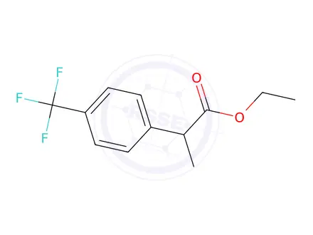 Chemical structure of Ethyl 2-(4-(trifluoromethyl)phenyl)propanoate