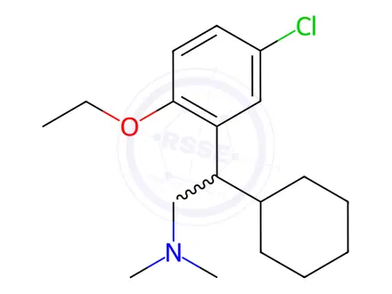 Chemical structure of 5-Chloro-β-cyclohexyl-2-ethoxy-N,N-dimethylbenzeneethanamine