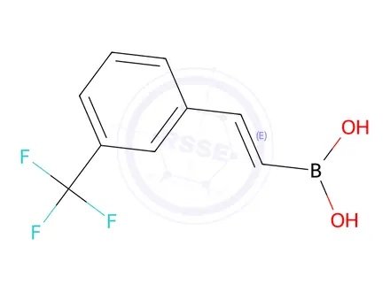 Chemical structure of (E)-(3-(Trifluoromethyl)styryl)boronic acid