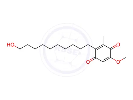 Chemical structure of 2-(10-Hydroxydecyl)-5-methoxy-3-methylcyclohexa-2,5-diene-1,4-dione