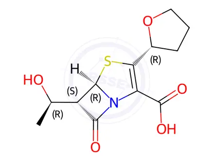 Chemical structure of Faropenem Sodium Hydrate