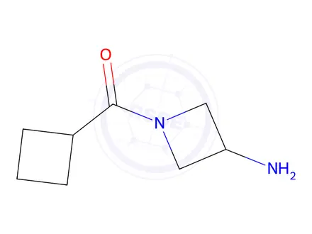 Chemical structure of 1-cyclobutanecarbonylazetidin-3-amine