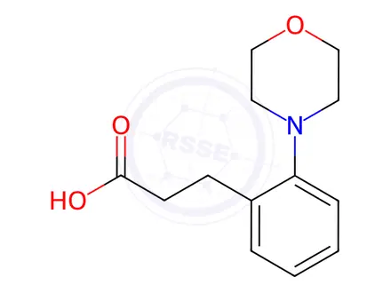 Chemical structure of 3-[2-(Morpholin-4-yl)phenyl]propanoic acid