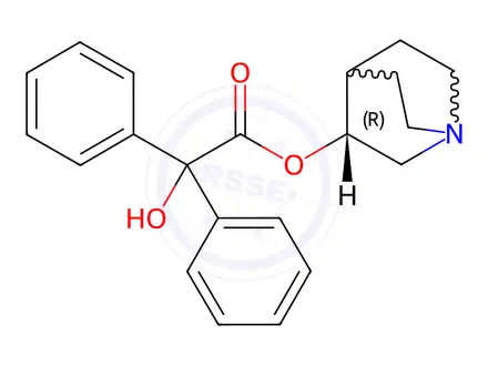 Chemical structure of (R)-3-Quinuclidinyl Benzilate