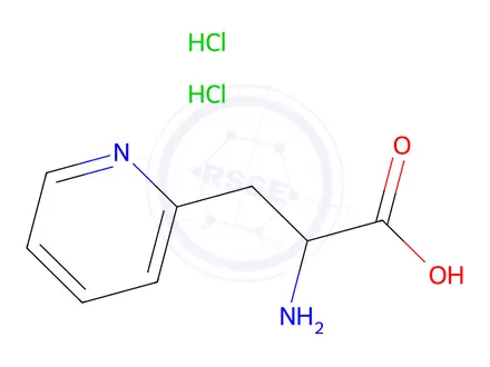 Chemical structure of 2-Amino-3-(pyridin-2-yl)propanoic acid dihydrochloride