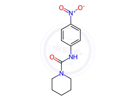 Chemical structure of N-(4-Nitrophenyl)-1-piperidinecarboxamide
