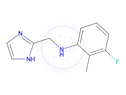 Chemical structure of n-((1h-Imidazol-2-yl)methyl)-3-fluoro-2-methylaniline