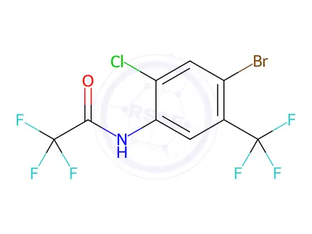 Chemical structure of N-(4-BROMO-2-CHLORO-5-(TRIFLUOROMETHYL)PHENYL)-2,2,2-TRIF