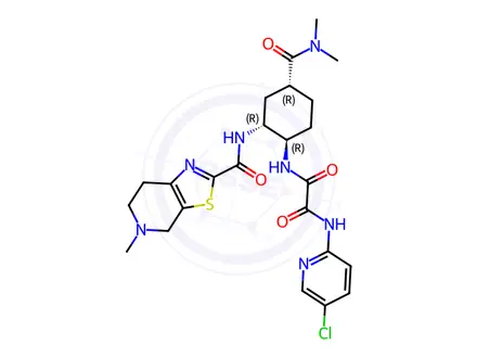 Chemical structure of Edoxaban (1R,2R,4R) Isomer