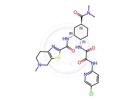Chemical structure of Edoxaban