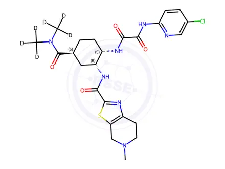 Chemical structure of Edoxaban-d6