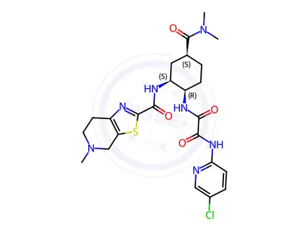 Chemical structure of Edoxaban (1R,2S,4S) Isomer