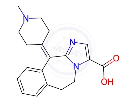 Chemical structure of Alcaftadine Impurity 1 Monomer (Alcaftadine 3-Carboxylic Acid)