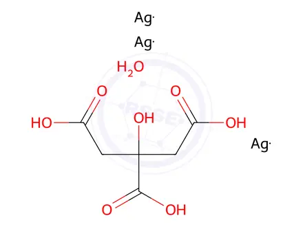 Chemical structure of SILVER CITRATE HYDRATE