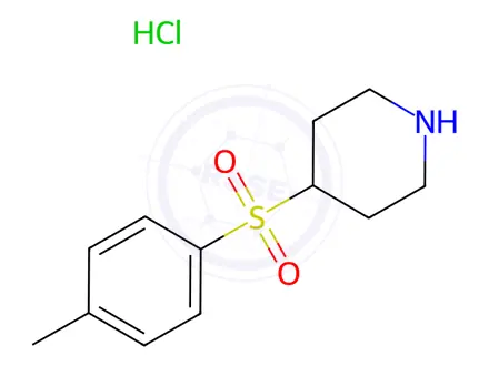 Chemical structure of 4-[(4-Methylphenyl)sulfonyl]piperidinehydrochloride