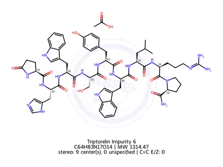 Chemical structure of Triptorelin Impurity 6