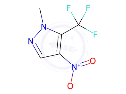 Chemical structure of 1-Methyl-4-nitro-5-(trifluoromethyl)-1h-pyrazole