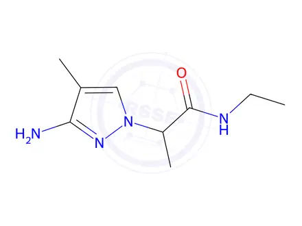 Chemical structure of 2-(3-Amino-4-methyl-1h-pyrazol-1-yl)-N-ethylpropanamide
