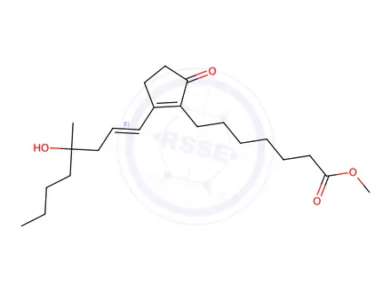 Chemical structure of rac-11-Deoxy-8(12)-dehydro Misoprostol (Misoprostol EP Impurity D)