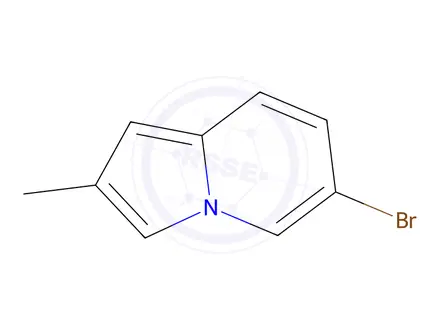 Chemical structure of 6-Bromo-2-methylindolizine