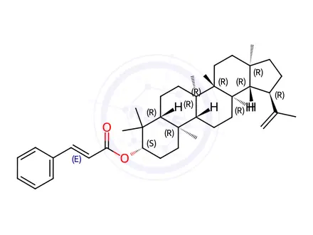 Chemical structure of Lupeol trans cinnamate