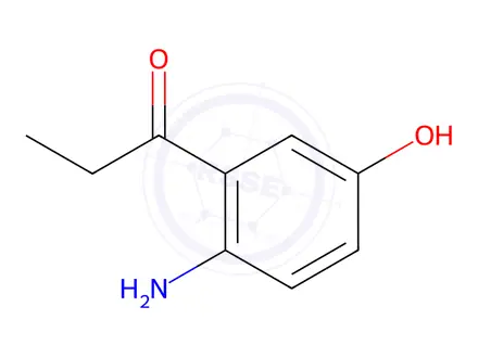 Chemical structure of 1-(2-Amino-5-hydroxyphenyl)propan-1-one