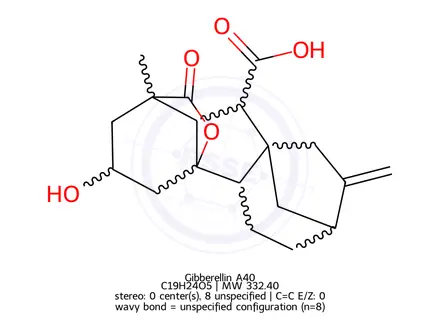 Chemical structure of Gibberellin A40