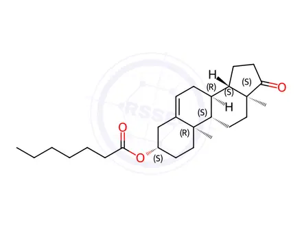 Chemical structure of Prasterone enanthate