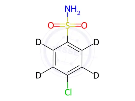 Chemical structure of 4-Chlorobenzene-d4-sulfonamide